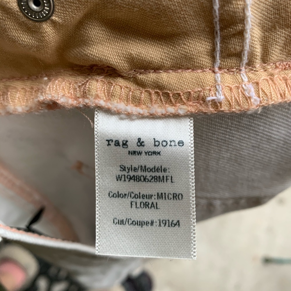 Rag & Bone Ellie Floral Denim Shorts - Picture 7 of 8